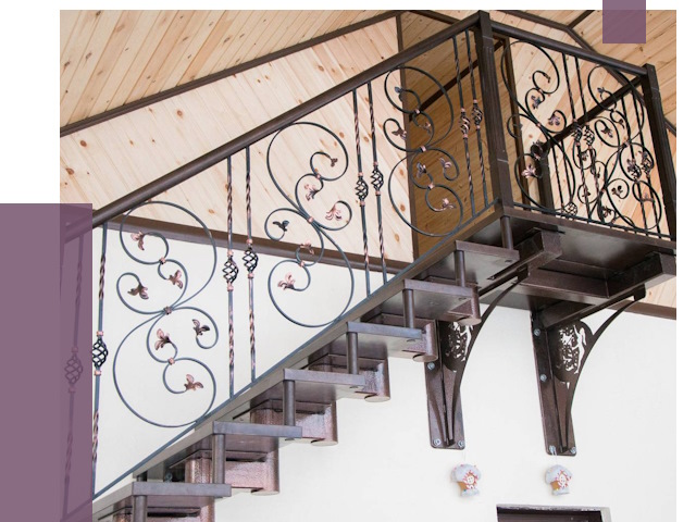Кованые лестницы в Новошахтинске от 81245 руб. под ключ