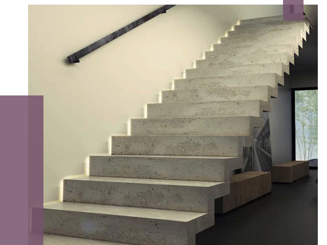 Облицовка бетонных лестниц в Новошахтинске от 4687 руб/м2 