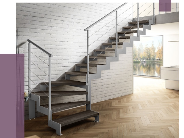 Г-образные лестницы под ключ в Новошахтинске от 37758 руб. | ПРОЛЁТ-Нвш