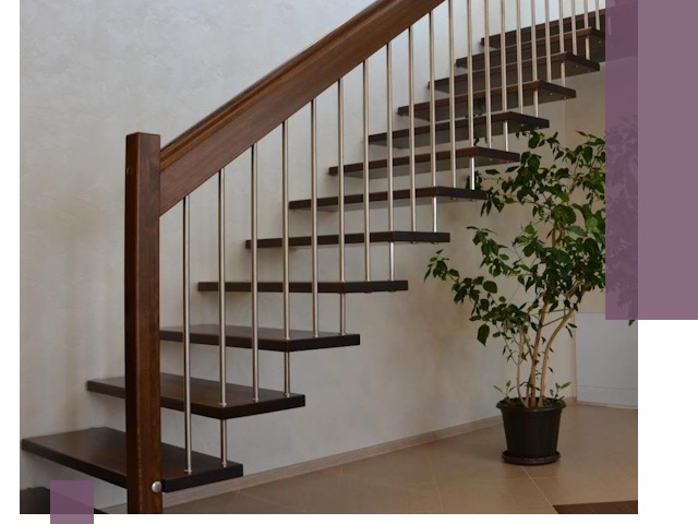 Лестницы на больцах под ключ в Новошахтинске – изготовление и монтаж