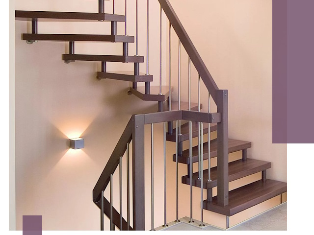 Изготовление лестниц на больцах в Новошахтинске под ключ