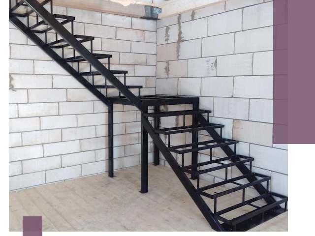 Лестницы на металлокаркасе под ключ в Новошахтинске — изготовление и монтаж