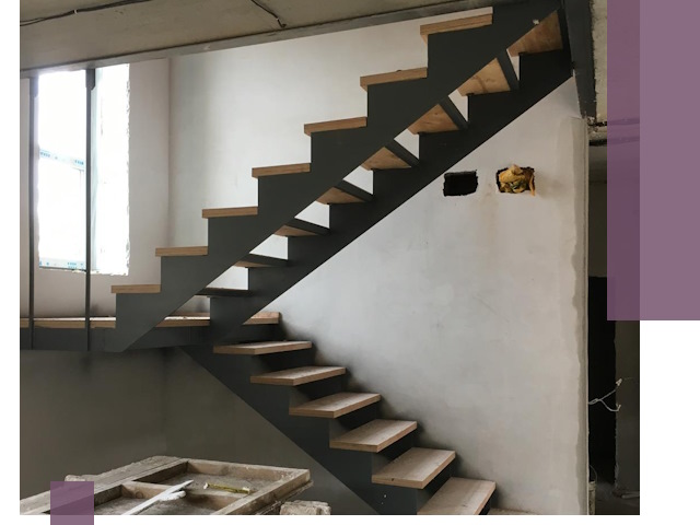 Изготовление лестниц на металлокаркасе в Новошахтинске от производителя