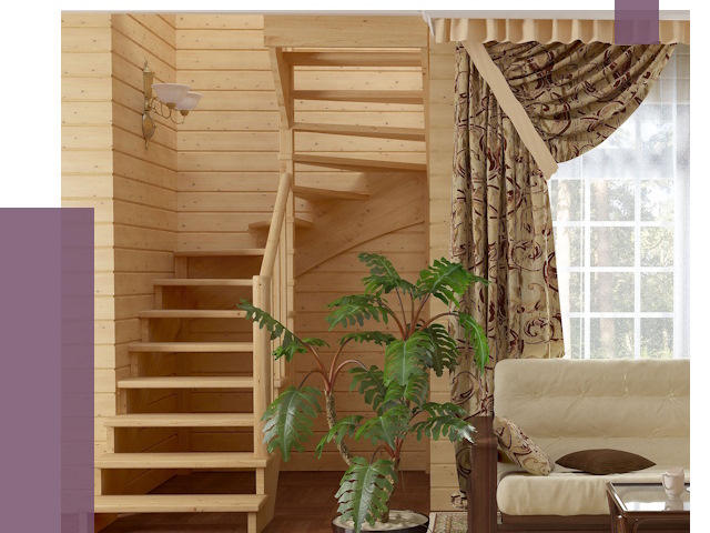 Лестницы для дачи в Новошахтинске от 77339 руб.  | ПРОЛЁТ-Нвш