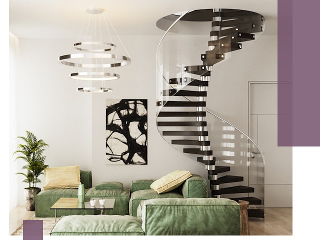 Лестницы для двухуровневой квартиры в Новошахтинске — изготовление и монтаж