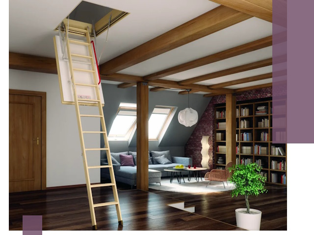 Чердачные лестницы под ключ в Новошахтинске: изготовление и монтаж