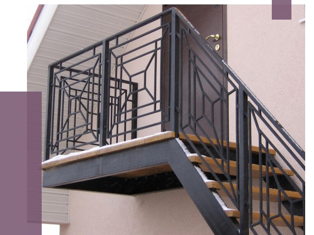 Металлические перила в Новошахтинске от 4375 руб.  | ПРОЛЁТ-Нвш