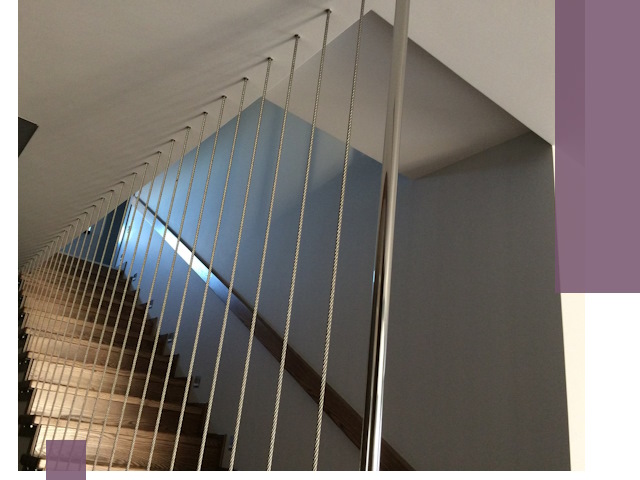 Тросовые перила под ключ в Новошахтинске — производство и монтаж