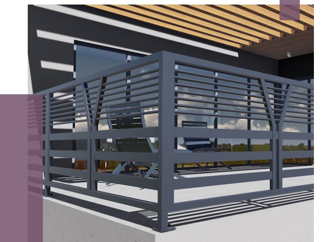 Изготовление балконных ограждений в Новошахтинске от 10937 руб. | ПРОЛЁТ-Нвш