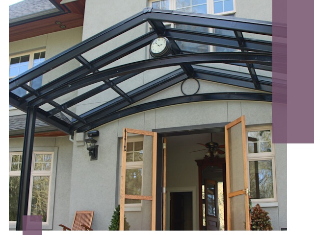 Изготовление и монтаж навесов и козырьков в Новошахтинске