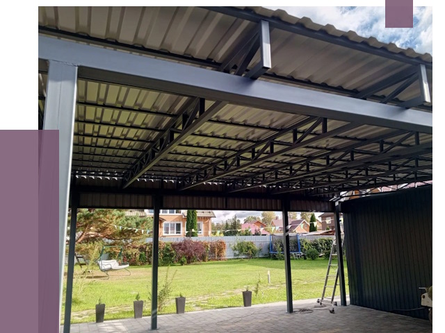 Монтаж навесов в Новошахтинске от 7500 руб. — установка навеса | ПРОЛЁТ-Нвш