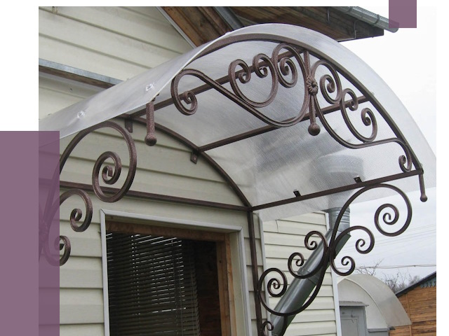 Изготовление козырьков в Новошахтинске от 7500 руб. — заказать | ПРОЛЁТ-Нвш