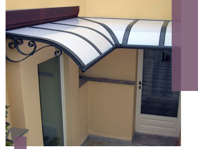 Монтаж козырьков любой сложности в Новошахтинске под ключ