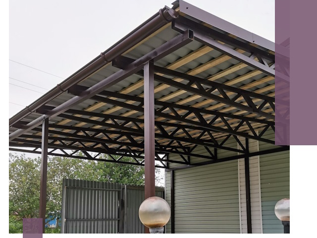 Навесы под ключ в Новошахтинске: изготовление, монтаж и гарантия