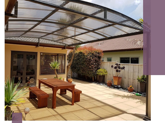 Навесы во двор под ключ в Новошахтинске — изготовление и монтаж