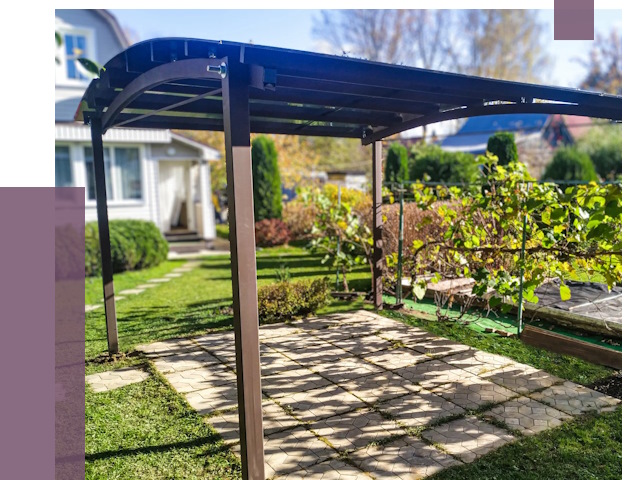 Навесы для дачи в Новошахтинске от 12968 руб. под ключ — ПРОЛЁТ-Нвш