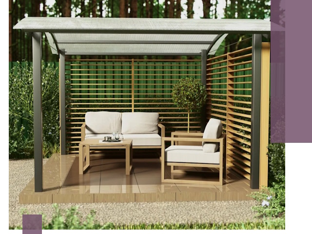 Навесы для дачи в Новошахтинске: изготовление, монтаж и демонтаж