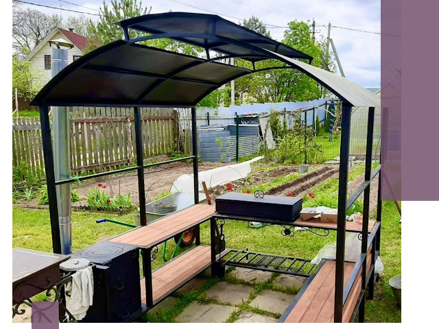 Навесы для барбекю в Новошахтинске: изготовление, монтаж и демонтаж