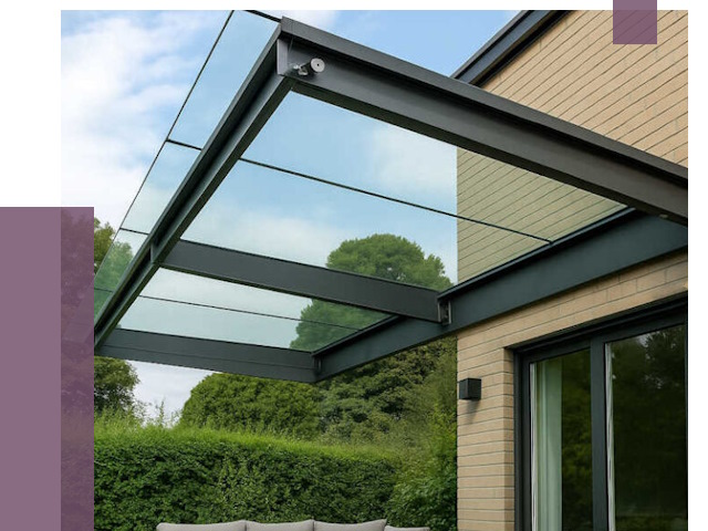 Стеклянные навесы и козырьки в Новошахтинске от 12499 руб.