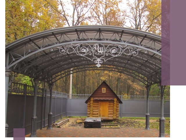 Кованые навесы премиум-класса под заказ в Новошахтинске