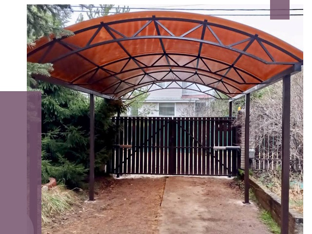 Арочные навесы в Новошахтинске от 12968 руб. — изготовление и монтаж | ПРОЛЁТ-Нвш