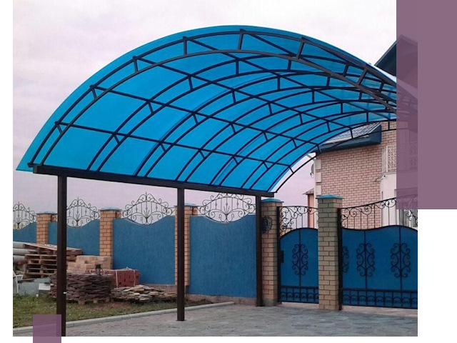 Арочные навесы под ключ в Новошахтинске — изготовление и монтаж