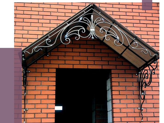 Металлические козырьки в Новошахтинске от 10885 руб. 