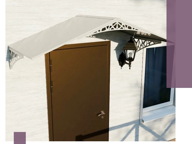 Металлические козырьки на входы и террасы в Новошахтинске